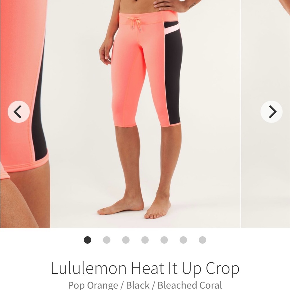 Lululemon heat it up crop leggings